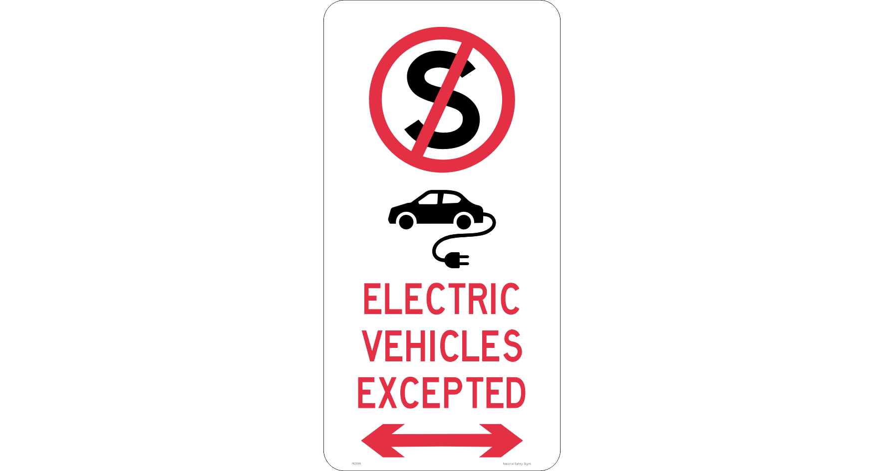 No Stopping - Electric Vehicles Excepted RD599