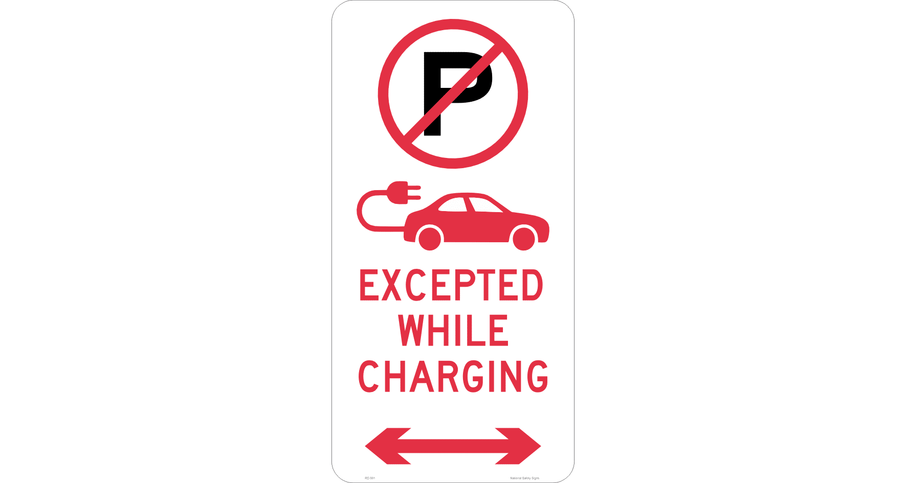 No Parking - Electric Vehicles Excepted NSW RD601