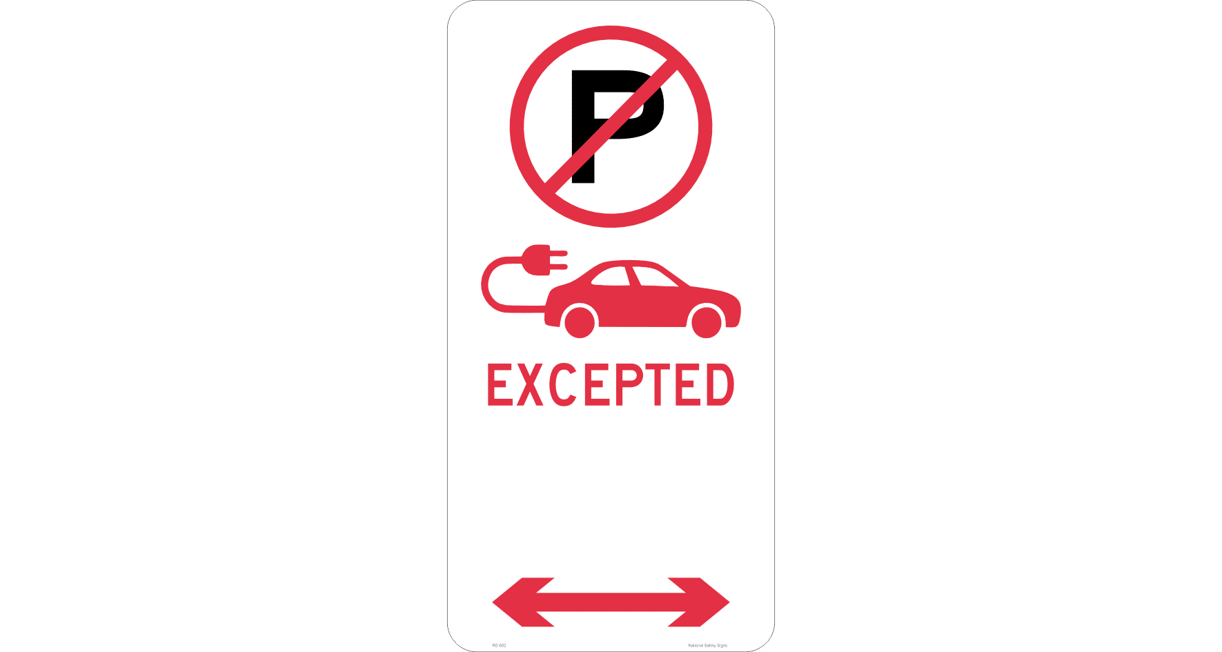 No Parking - Electric Vehicles Excepted NSW RD602