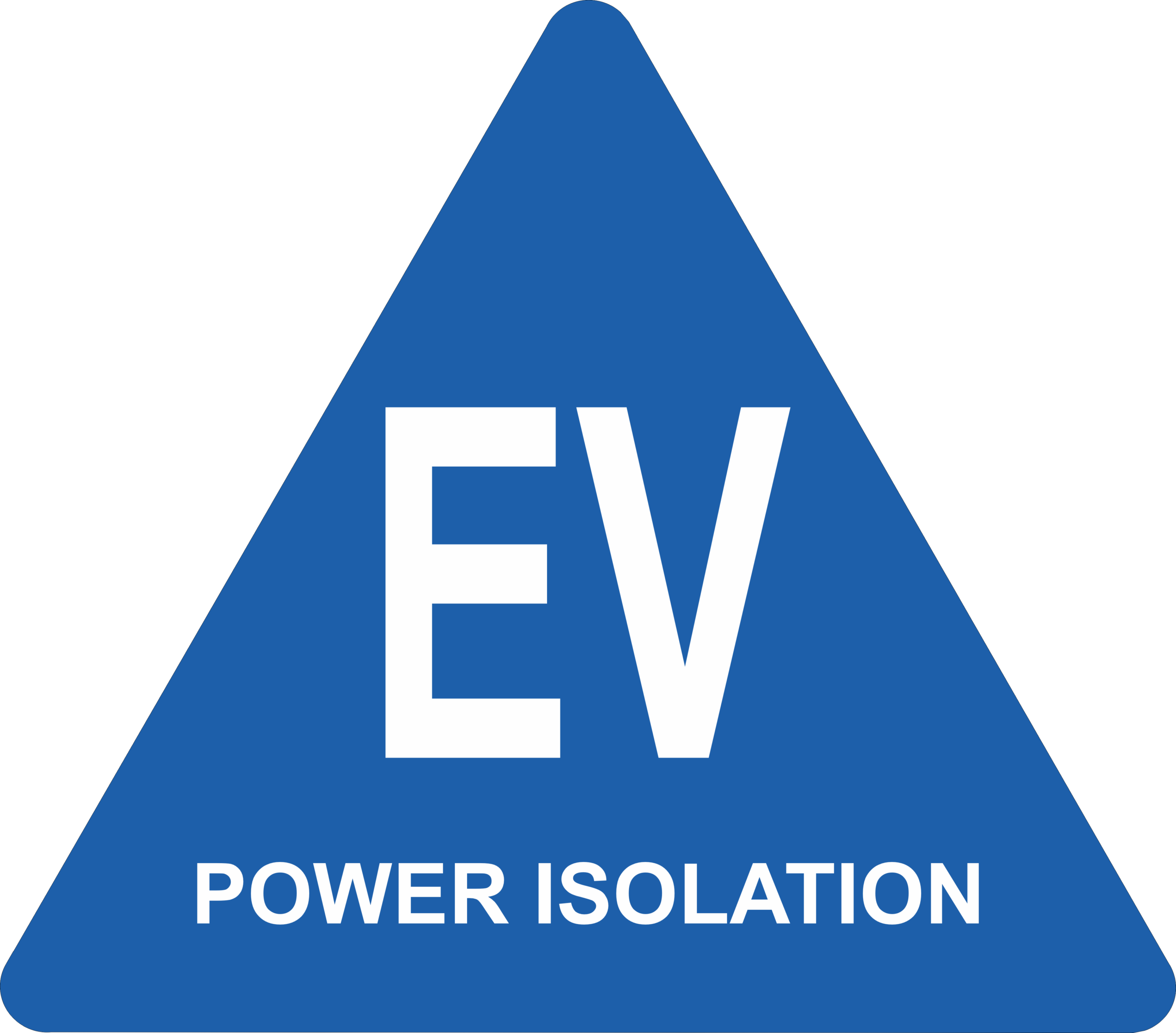 EV Power Isolation sign RD603