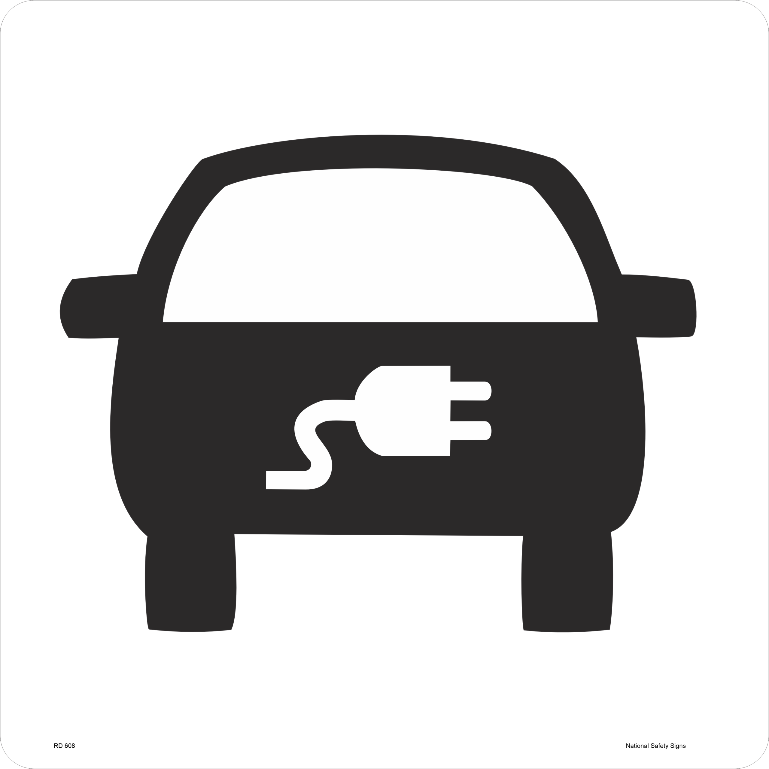 Electric Vehicle Placard VIC RD608