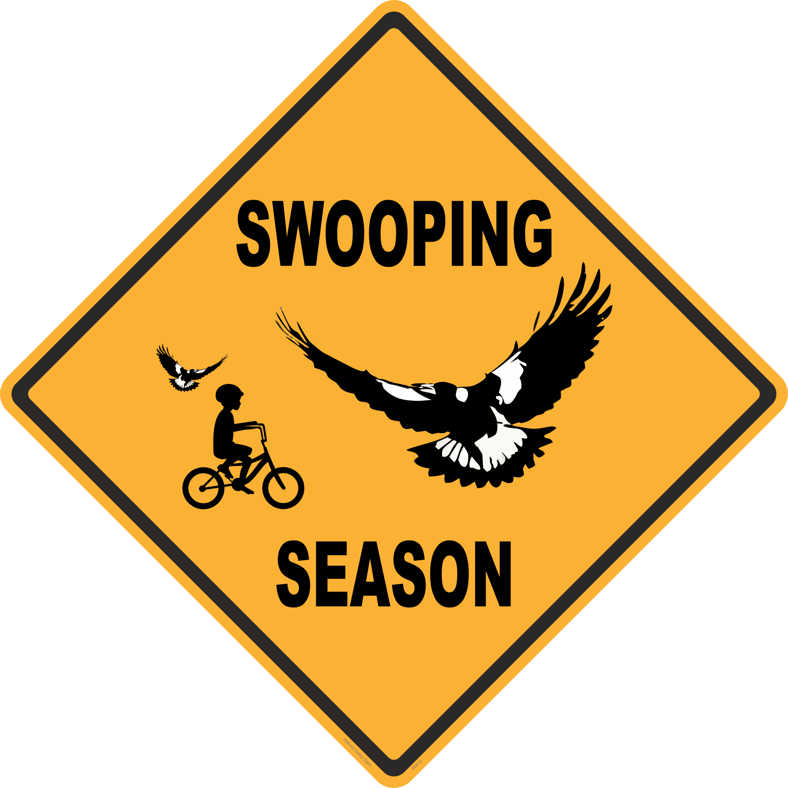 Magpie Warning sign RD615