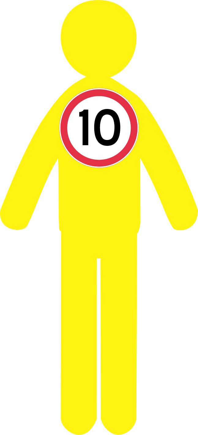 Yellow Corflute Man + Speed Sticker RD617