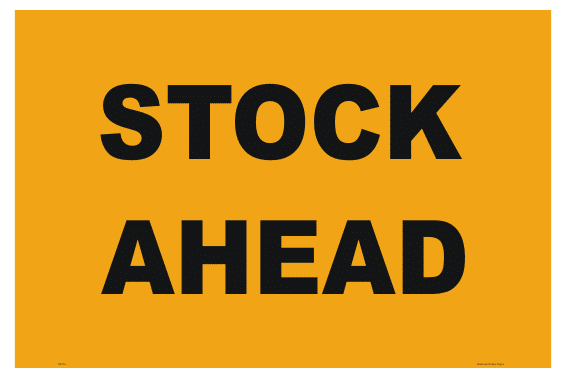 Stock Ahead Sign RD112