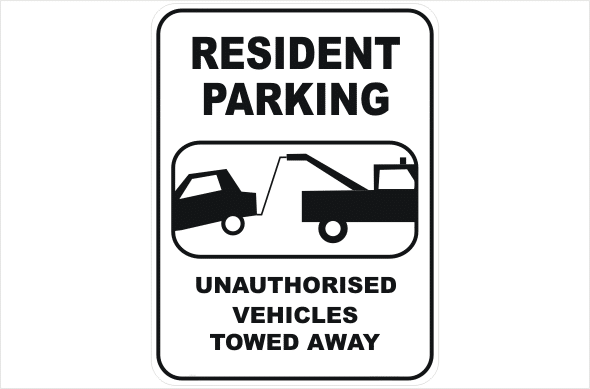 Resident Parking Sign