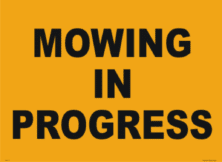 Mowing In Progress RD171