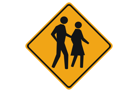Pedestrian Crossing Sign RD183