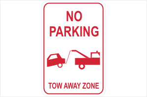 No Parking Tow Away Zone