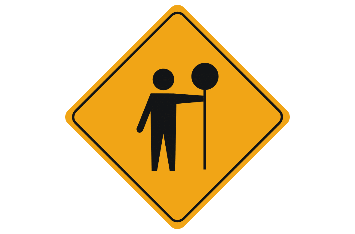 Prepare to Stop sign