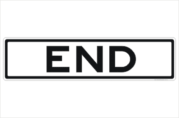 End sign
