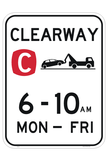NSW Clearway Parking Sign RD344