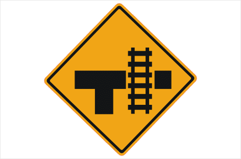 Railway Crossing sign