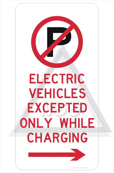 Electric Vehicle Parking Only sign R5-41-5R