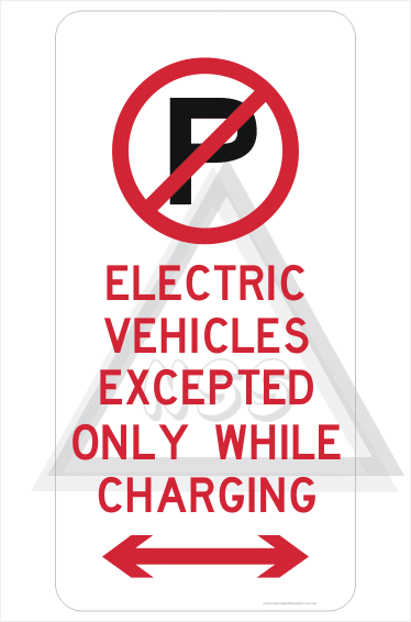Electric Vehicle Parking Only sign