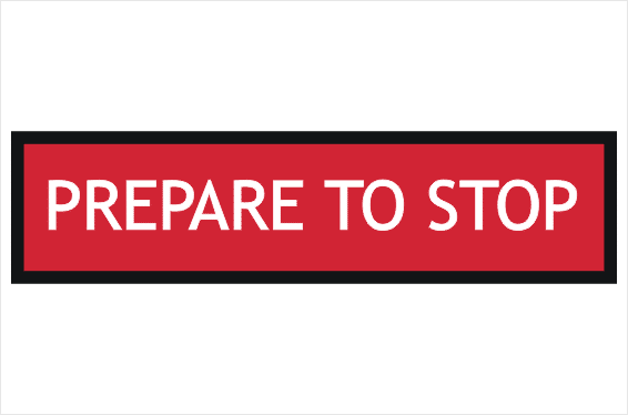 Multi Message Sign Prepare to Stop 1200x300