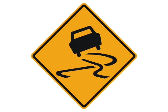 Slippery Surface Sign RD516