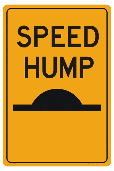 Speed Hump Sign