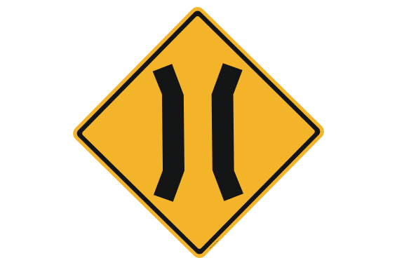 Narrow Bridge Sign
