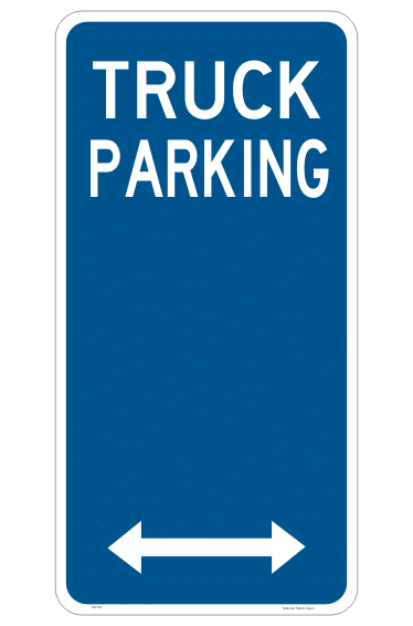 Truck Parking only Sign RD530