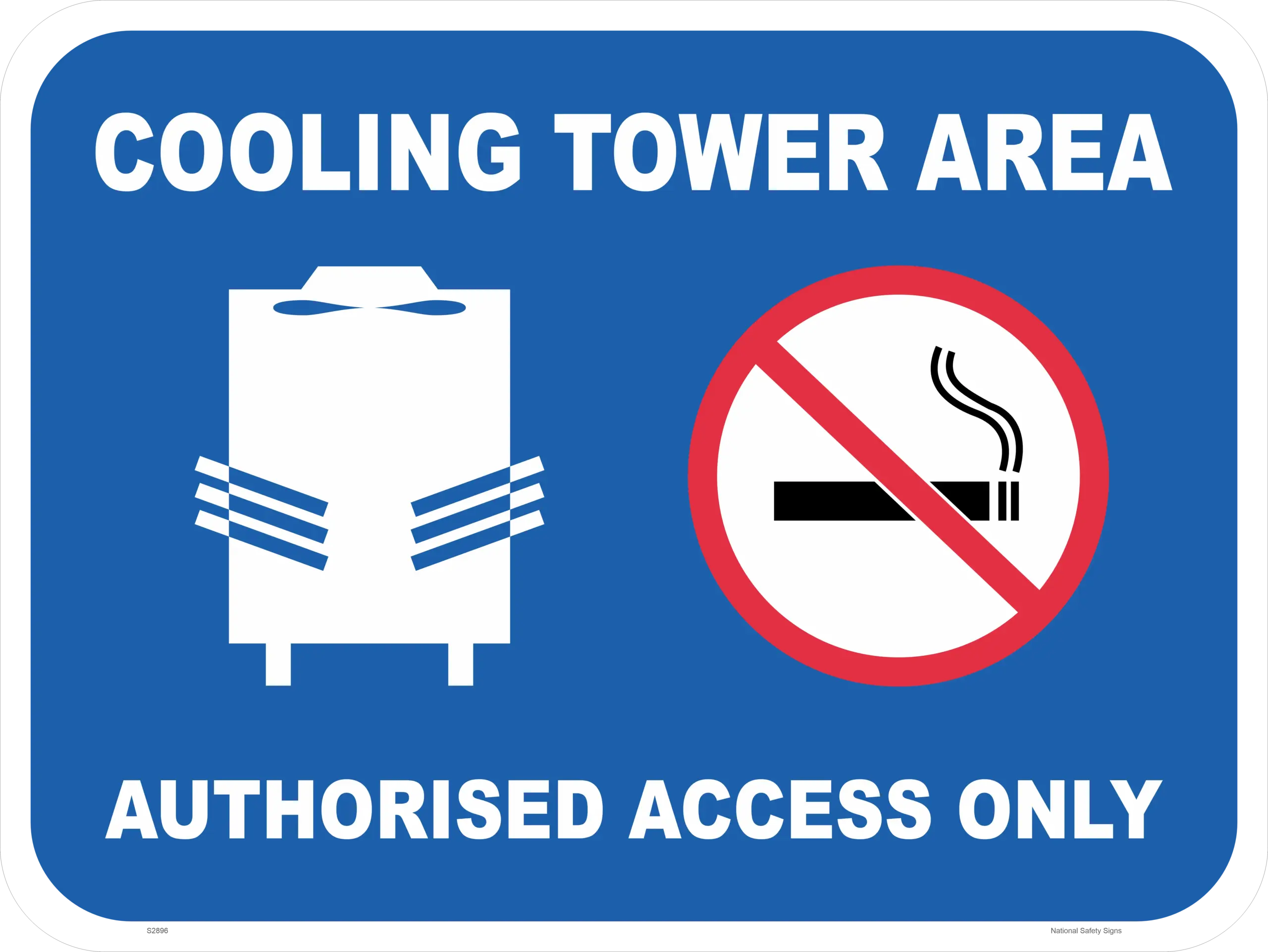 Cooling Tower Sign S2896