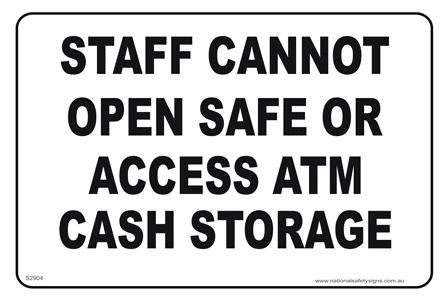 Staff Cannot Open Safe SS2904