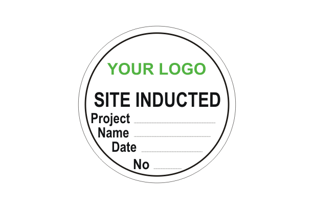 Site Induction stickers