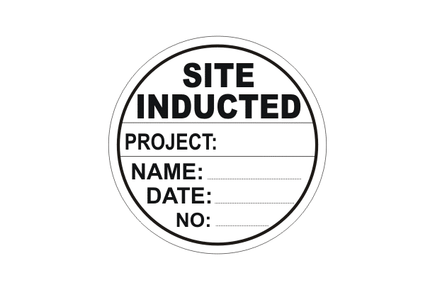 Site Induction sticker S28103