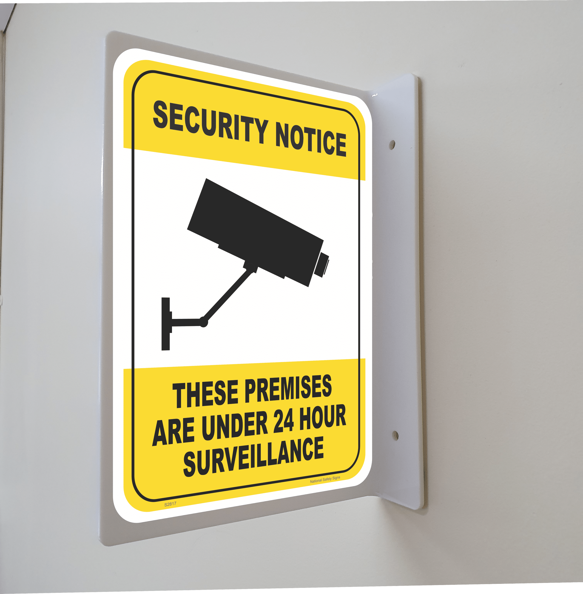 24Hr Surveillance Projection Wall Sign S28109