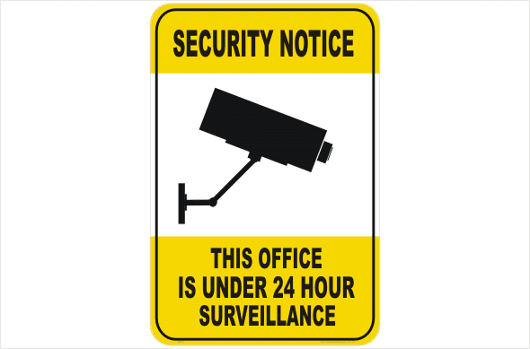 Security CCTV office under 24hr surveillance