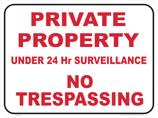 Private Property sign