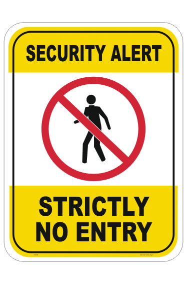 Security Alert sign