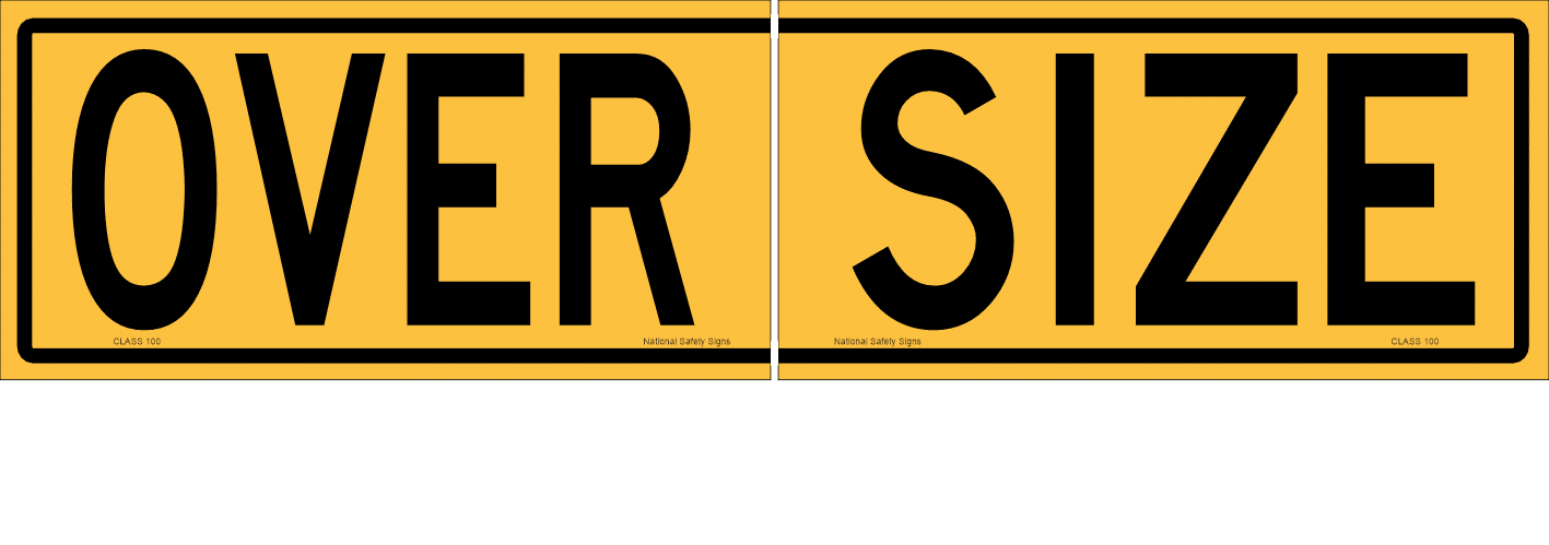 OverSize 2 Piece Sign T2765