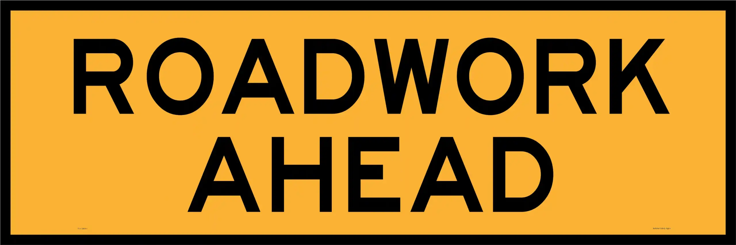 T1-1 Roadwork Ahead sign