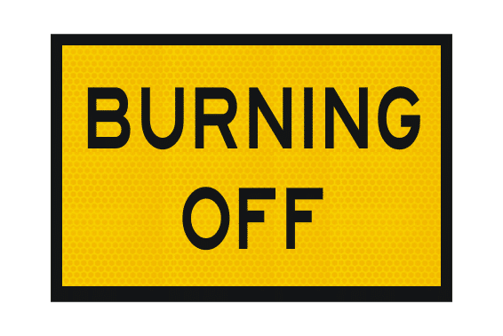 T2-14nA Burning Off Sign