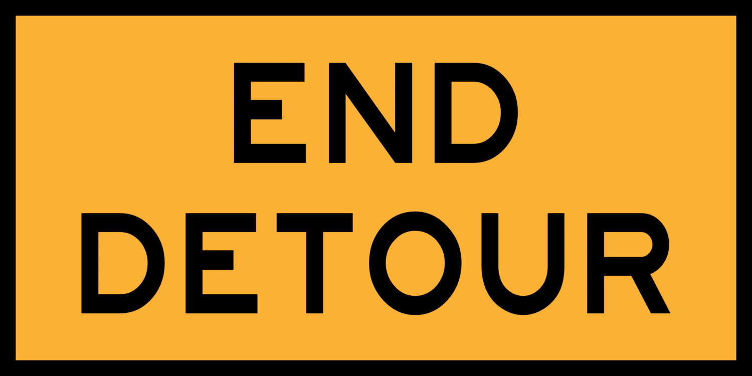 T2-23 End Detour Sign