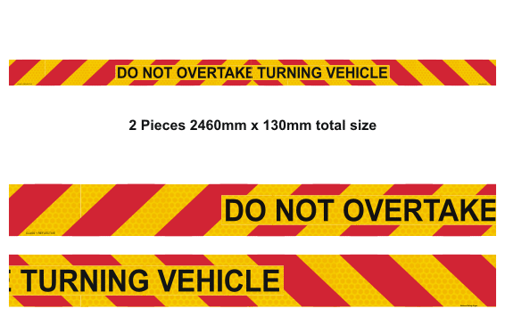 Zebra Rear Marker Do Not Overtake