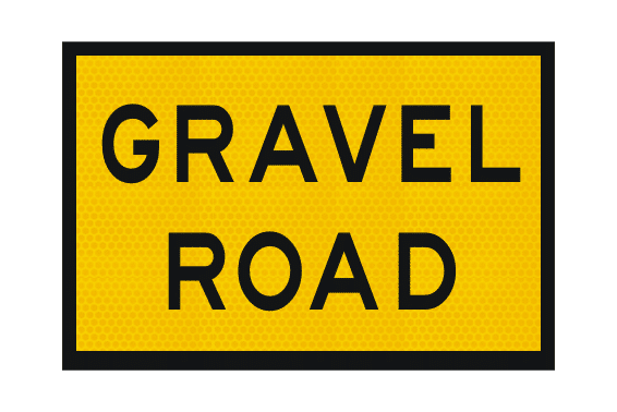 T3-13A Gravel Road Sign