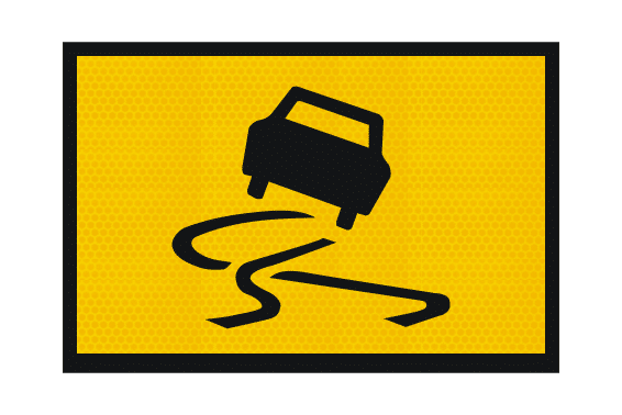 T3-3A Slippery Surface Sign