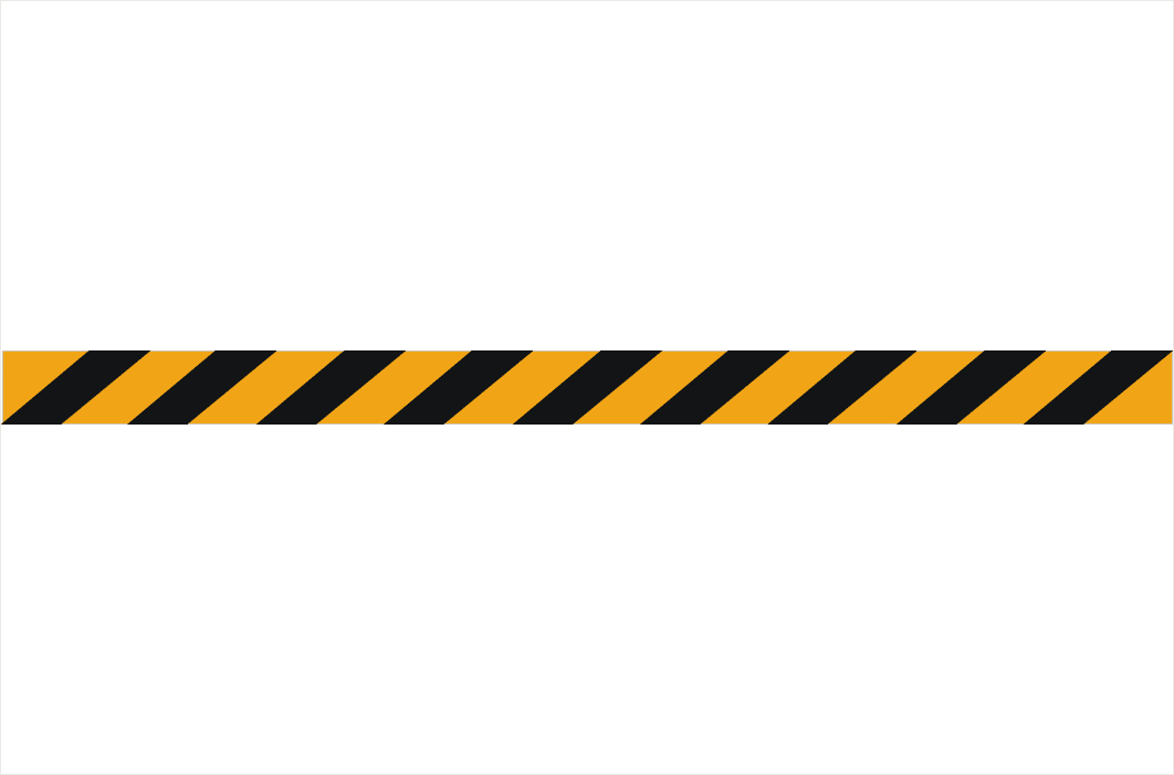 Reflective Tape sticker - Hazard Tape