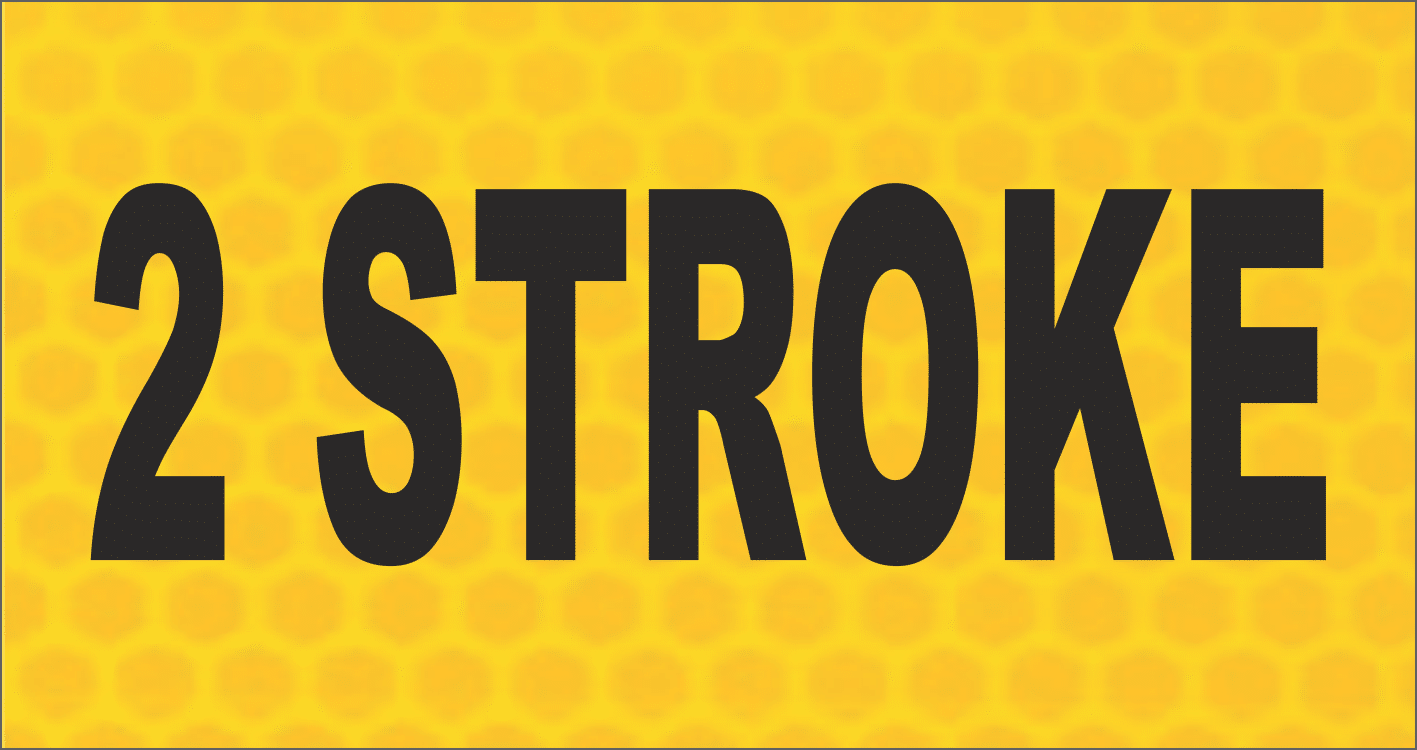 2 Stroke sticker V2667