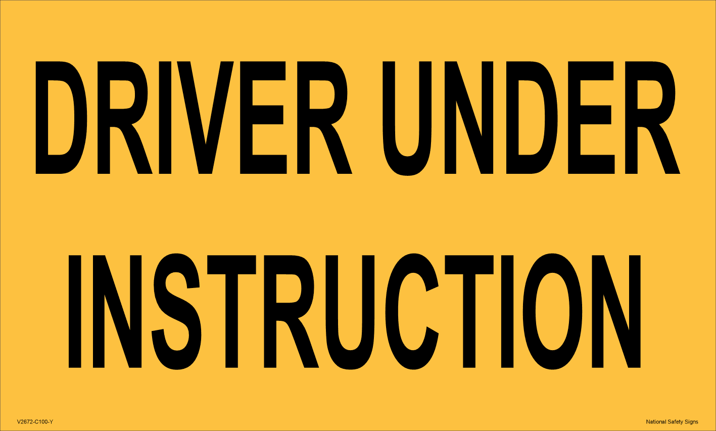 Driver Under Instruction V2672