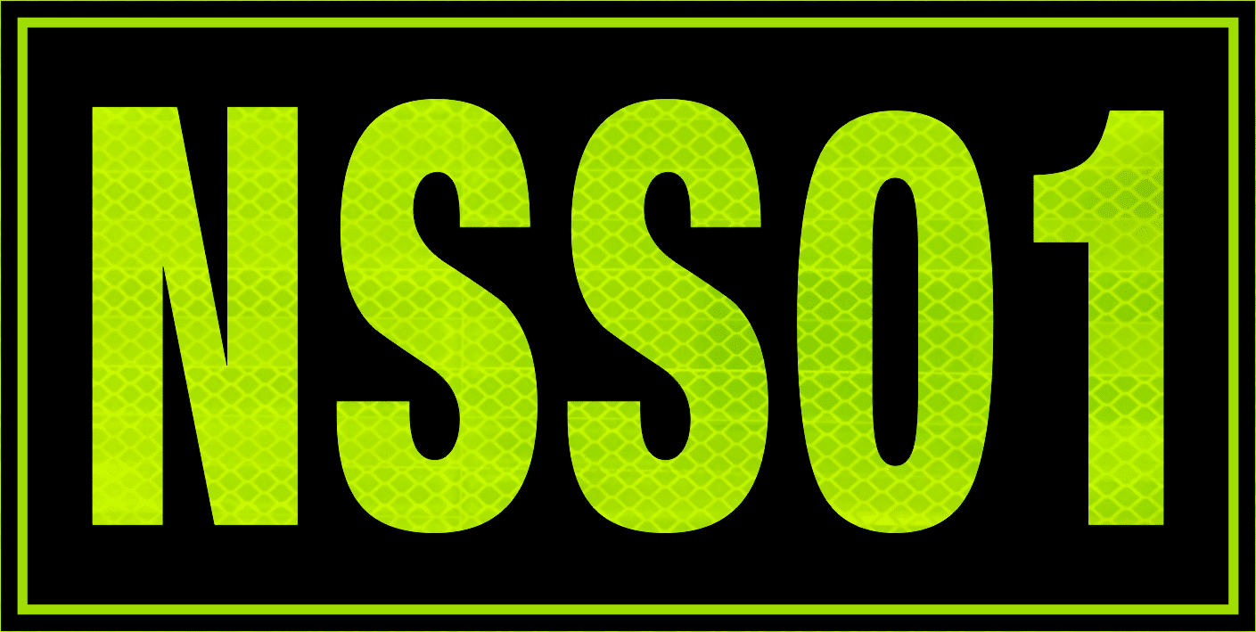 Small Contractor Vehicle Identification w/- Border V2681