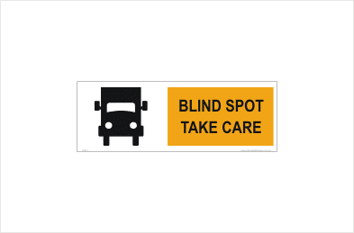 Blind spot sticker