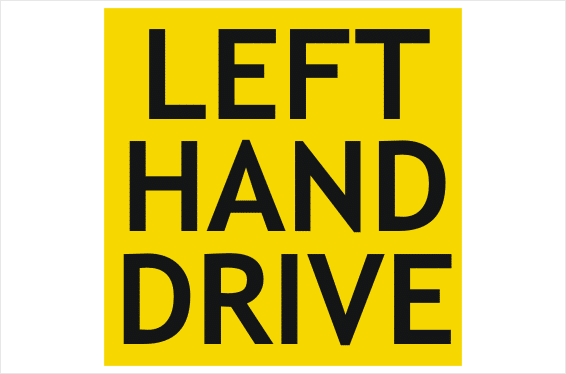 Left Hand Drive sign