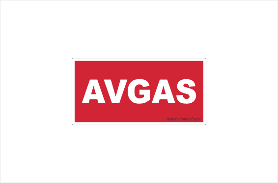 Avgas sticker