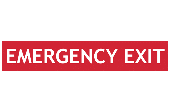Emergency Exit sign