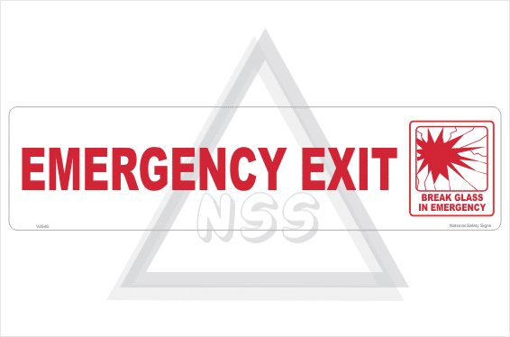 Bus Emergency Exit sign