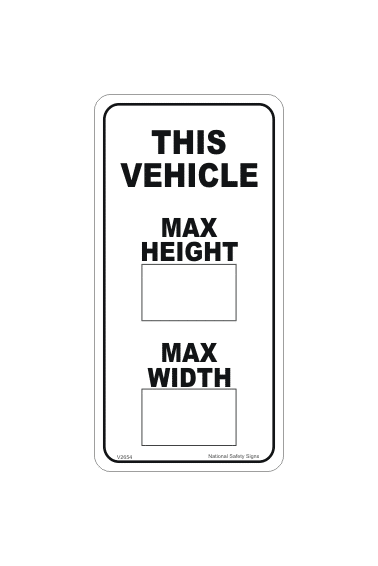 Load Height Sign