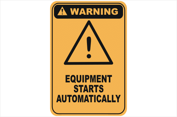 Equipment Starts Automatically