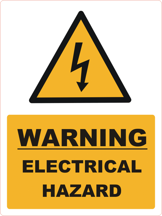 Warning Electrical Hazard W30301